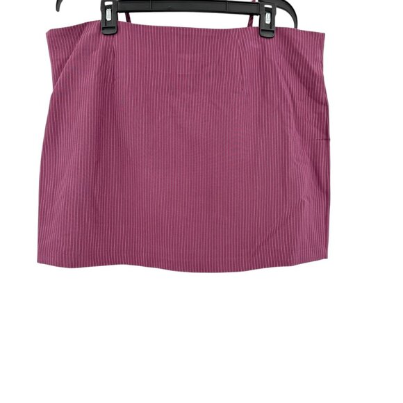 No Boundaries Women Set Plum Wine Woven Bustier Top & Skirt Size XL 16-18 NWT - Picture 4 of 11